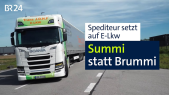 thumbnail of medium Komfortabler und sparsamer: Mit dem E-Laster durch Niederbayern | Abendschau | BR24